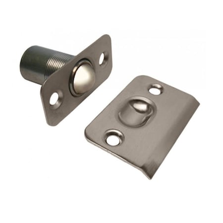 Cal-Royal Solid Brass Adjustable Ball Catch, 1 x 2-1/8, 1/4 Radius Latch Face, 1-3/8 x 2-1/8 Round SBBC58-15